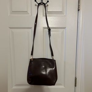 Coffee brown shoulder bag